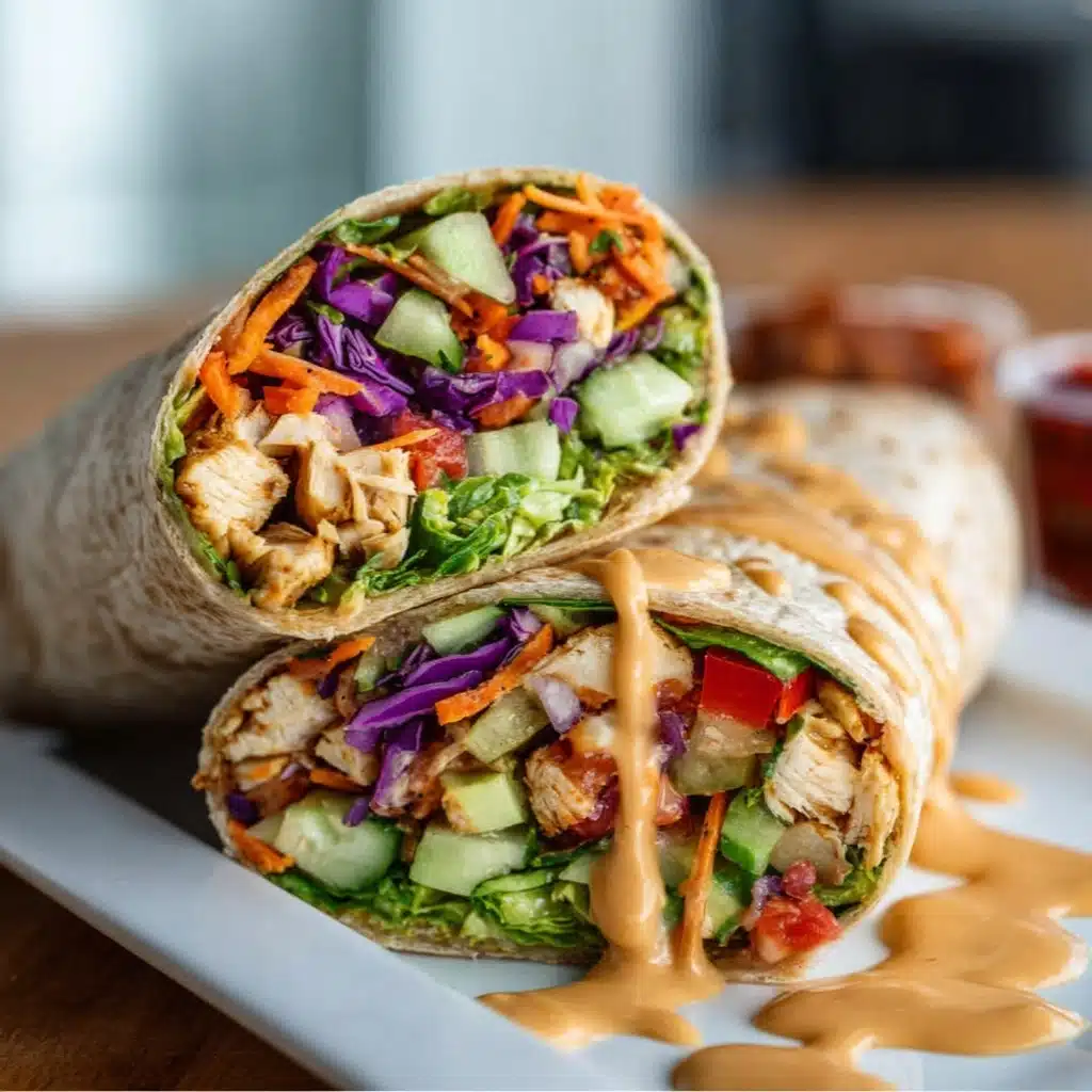 Thai Peanut Chicken Wraps Recipe - Recipe Image