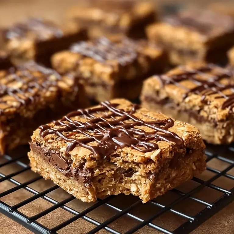 Healthy Peanut Butter Chunk Oatmeal Bars Recipe