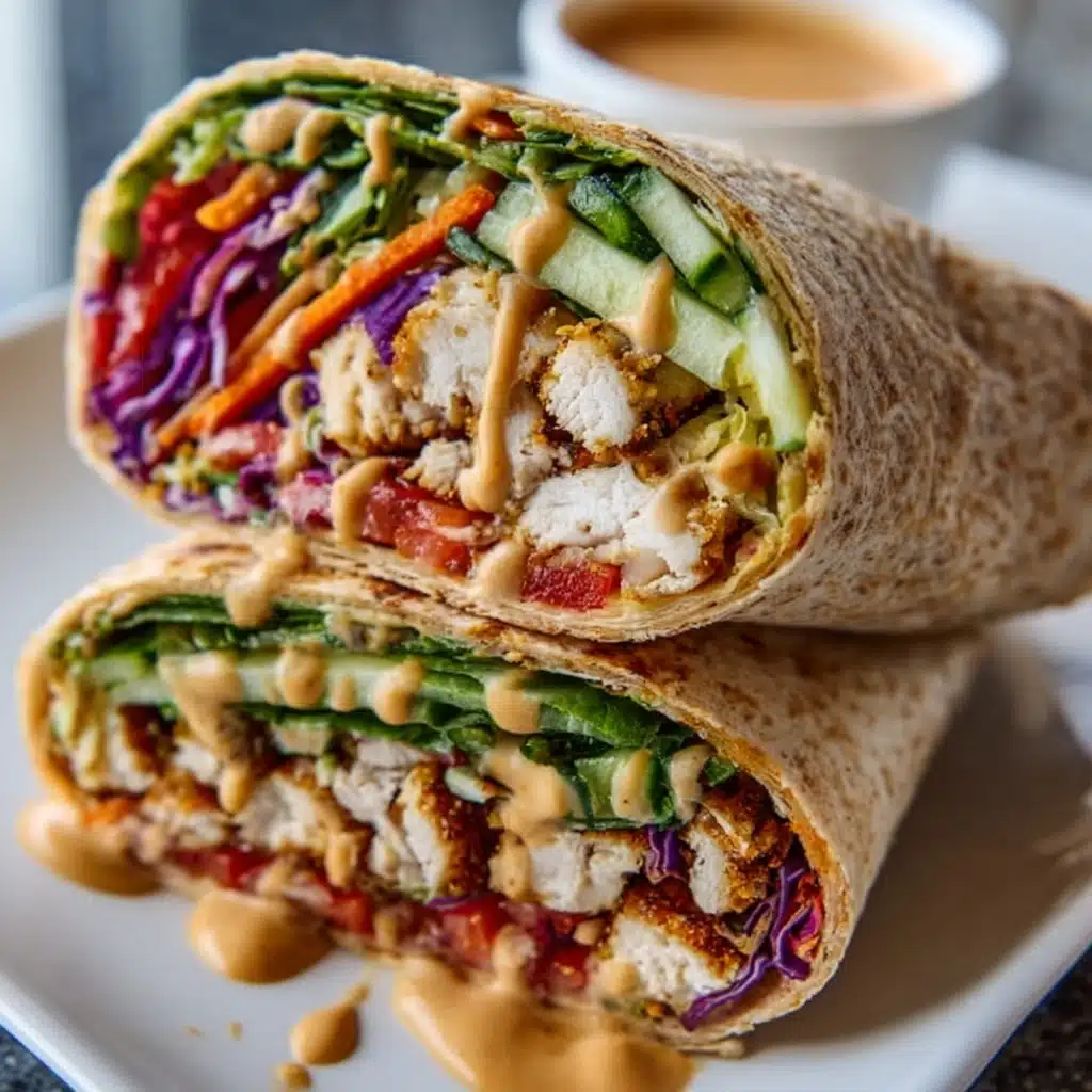 Thai Peanut Chicken Wraps Recipe - Recipe Image