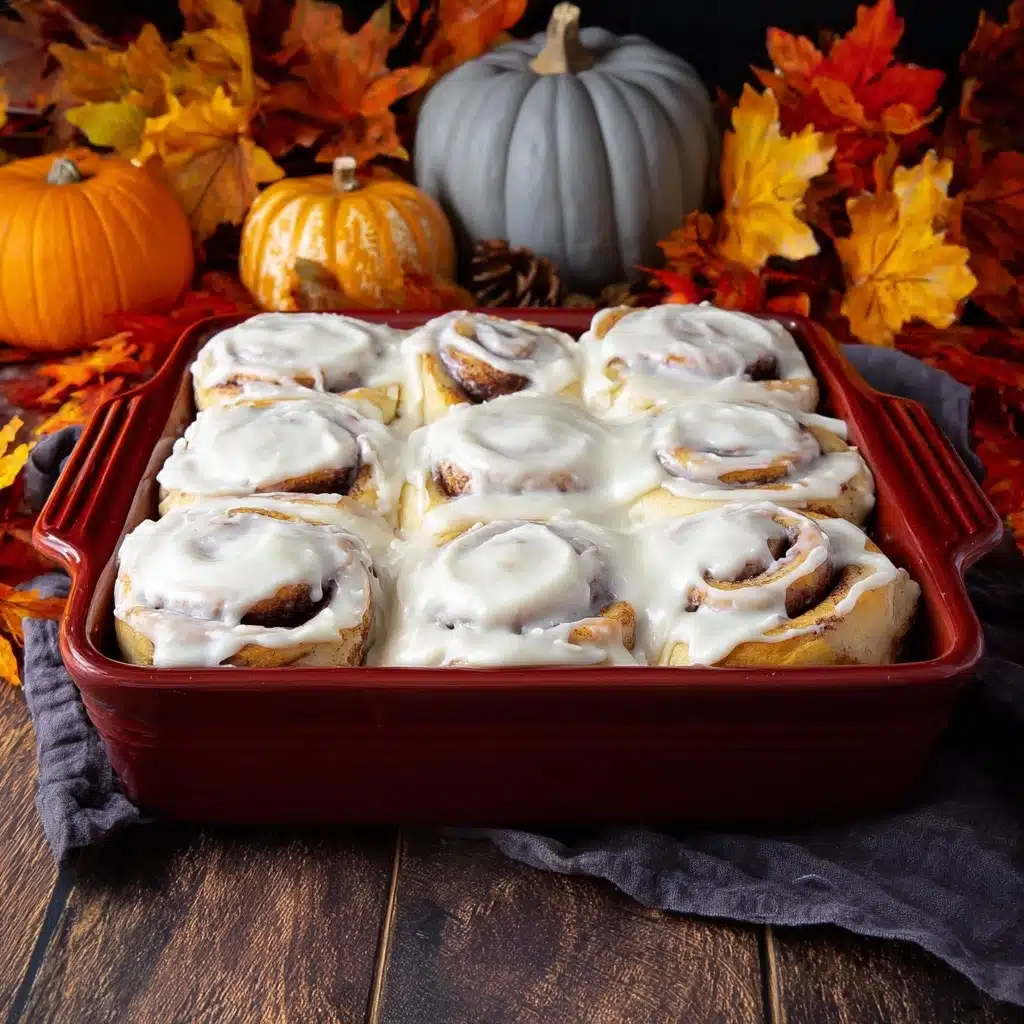 Apple Cider Cinnamon Rolls with Browned Butter Icing Recipe - Recipe Image