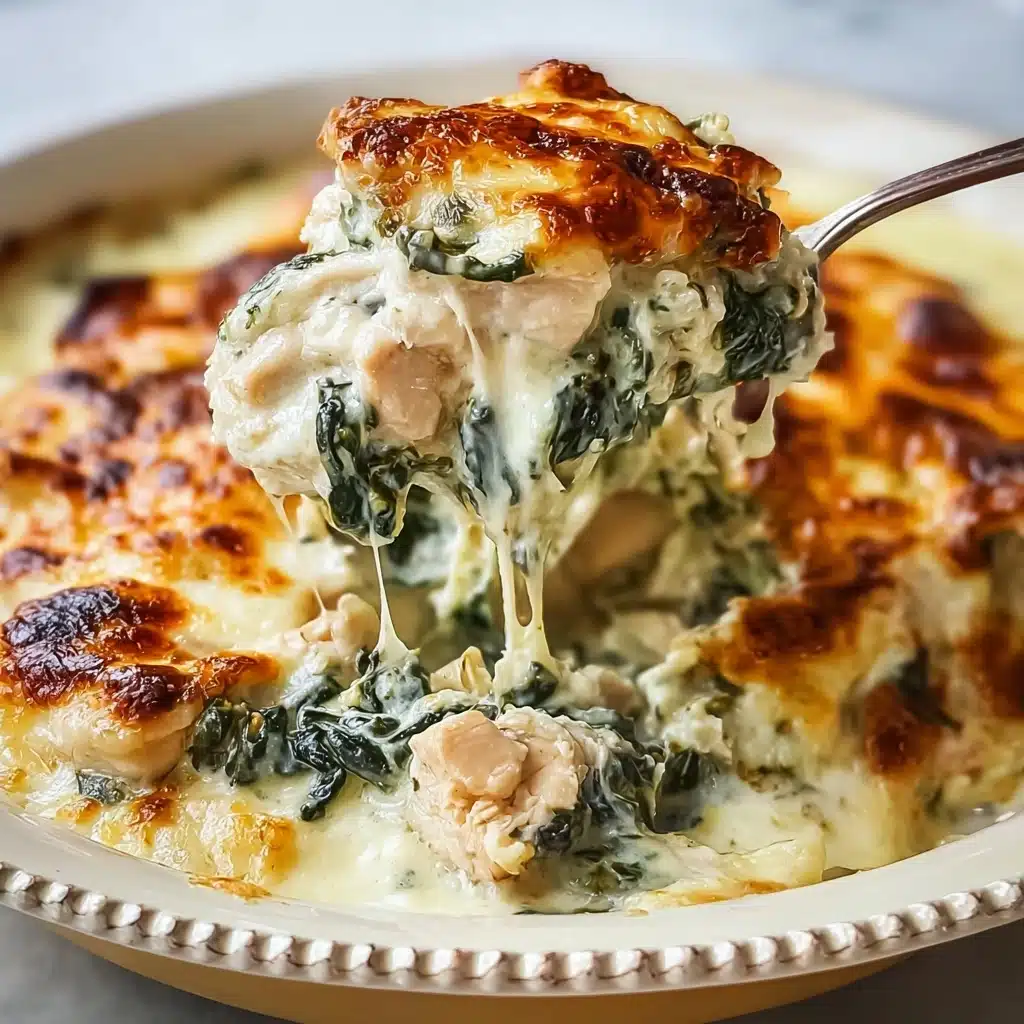Chicken and Spinach Casserole with Cream Cheese Recipe - Recipe Image