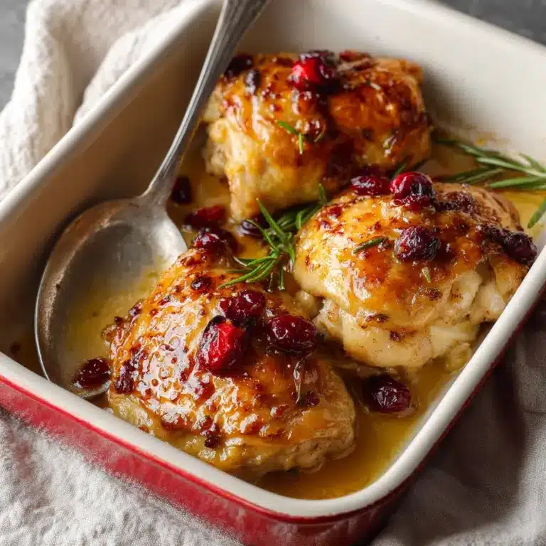 One-Pan Cranberry Rosemary Chicken Recipe