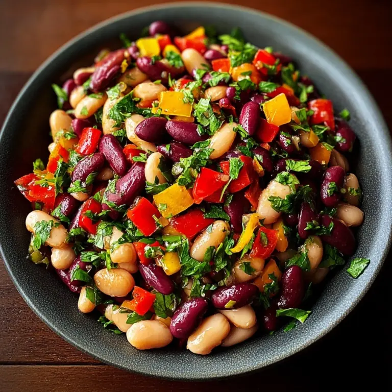 Rainbow Bean Salad: A Vibrant & Healthy Recipe