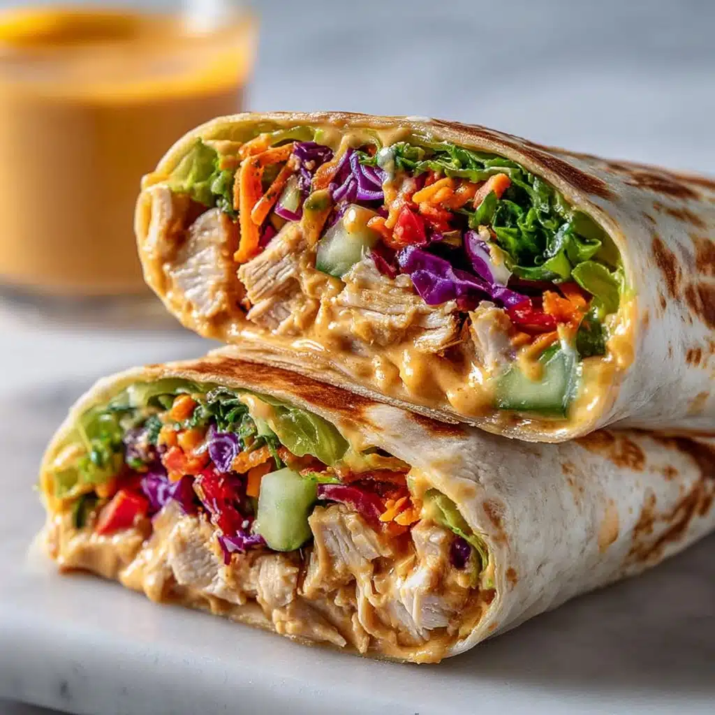 Thai Peanut Chicken Wraps Recipe - Recipe Image