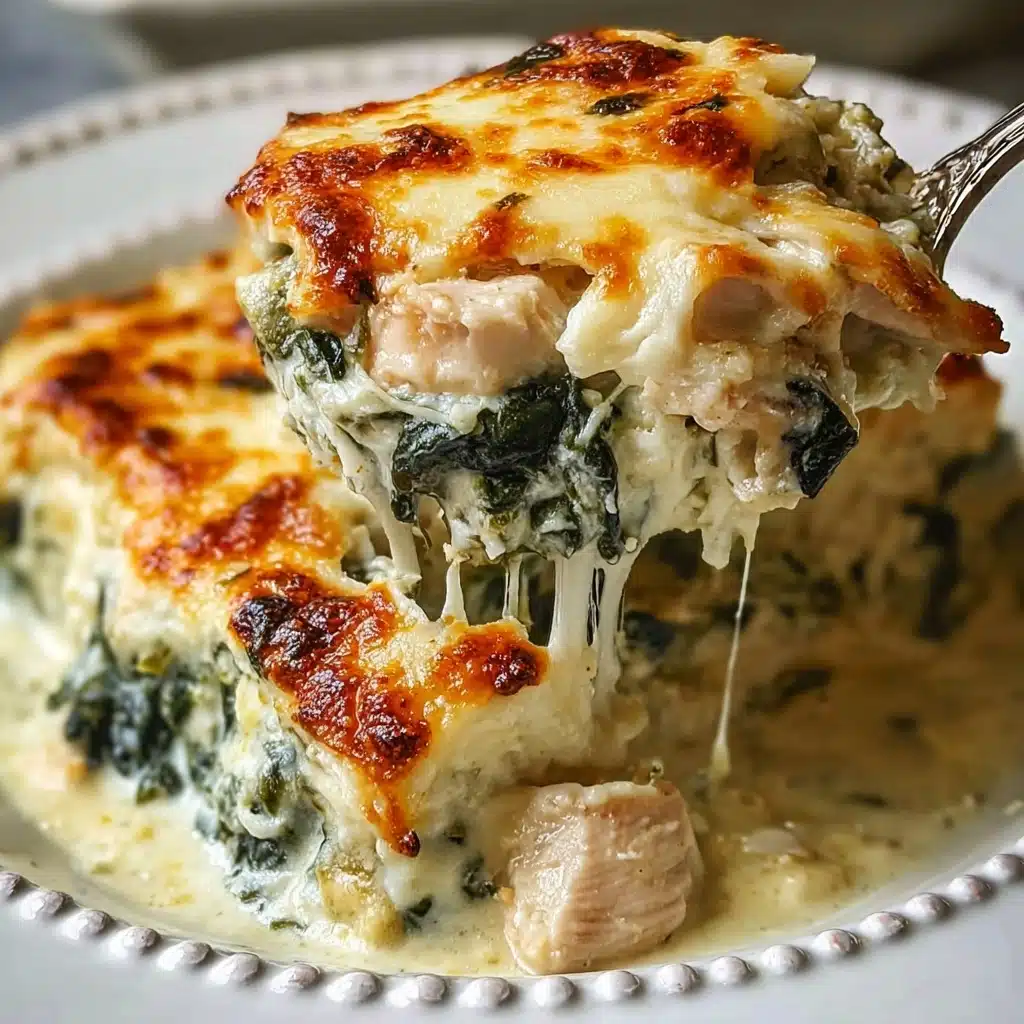 Chicken and Spinach Casserole with Cream Cheese Recipe - Recipe Image