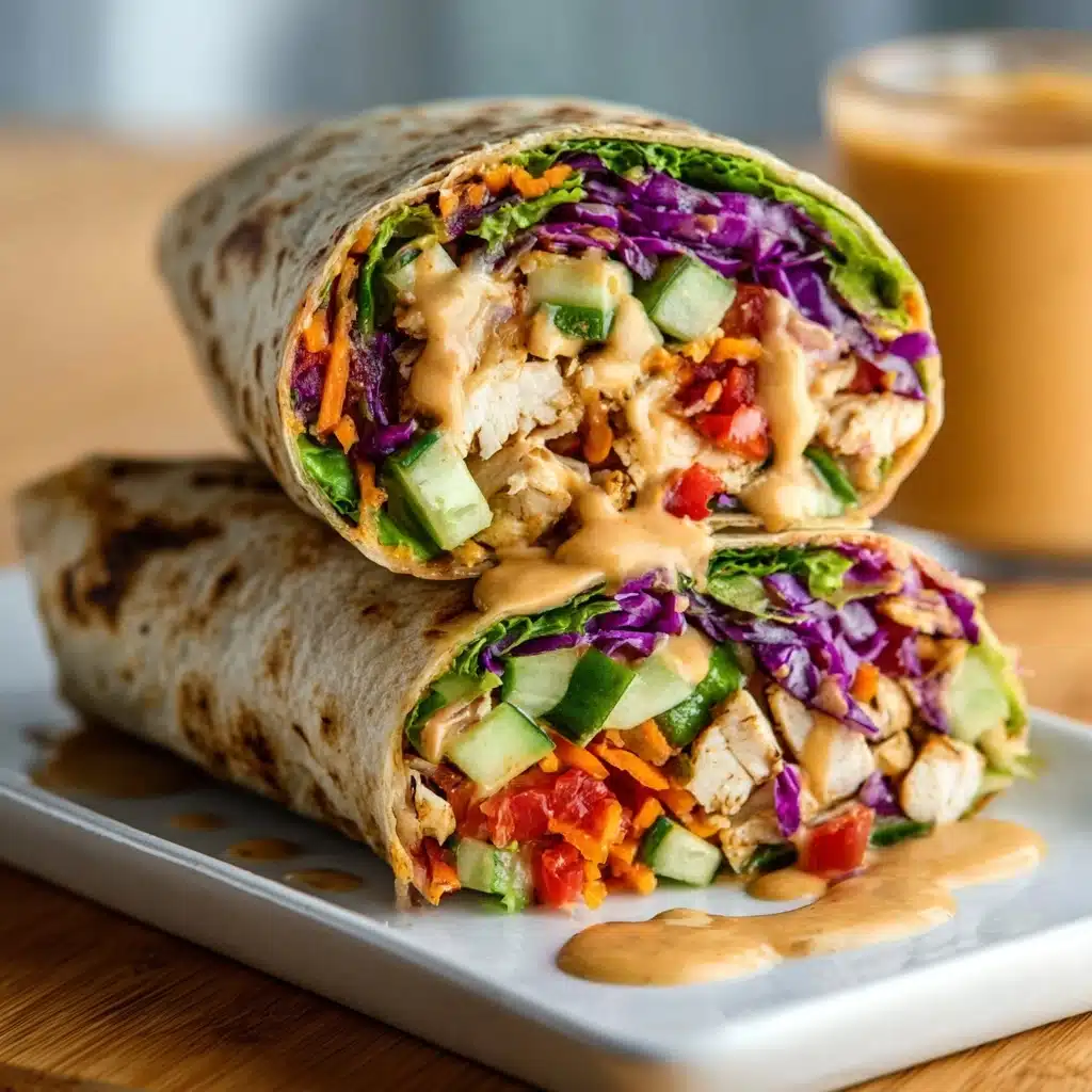 Thai Peanut Chicken Wraps Recipe - Recipe Image