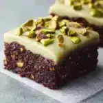 Pistachio Brownies with Pistachio Ganache Recipe