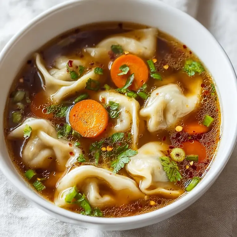 Potsticker Soup: A Comforting Delight Recipe