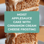 Applesauce Cake with Cinnamon Cream Cheese Frosting Recipe