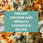 Chicken and Spinach Casserole with Cream Cheese Recipe