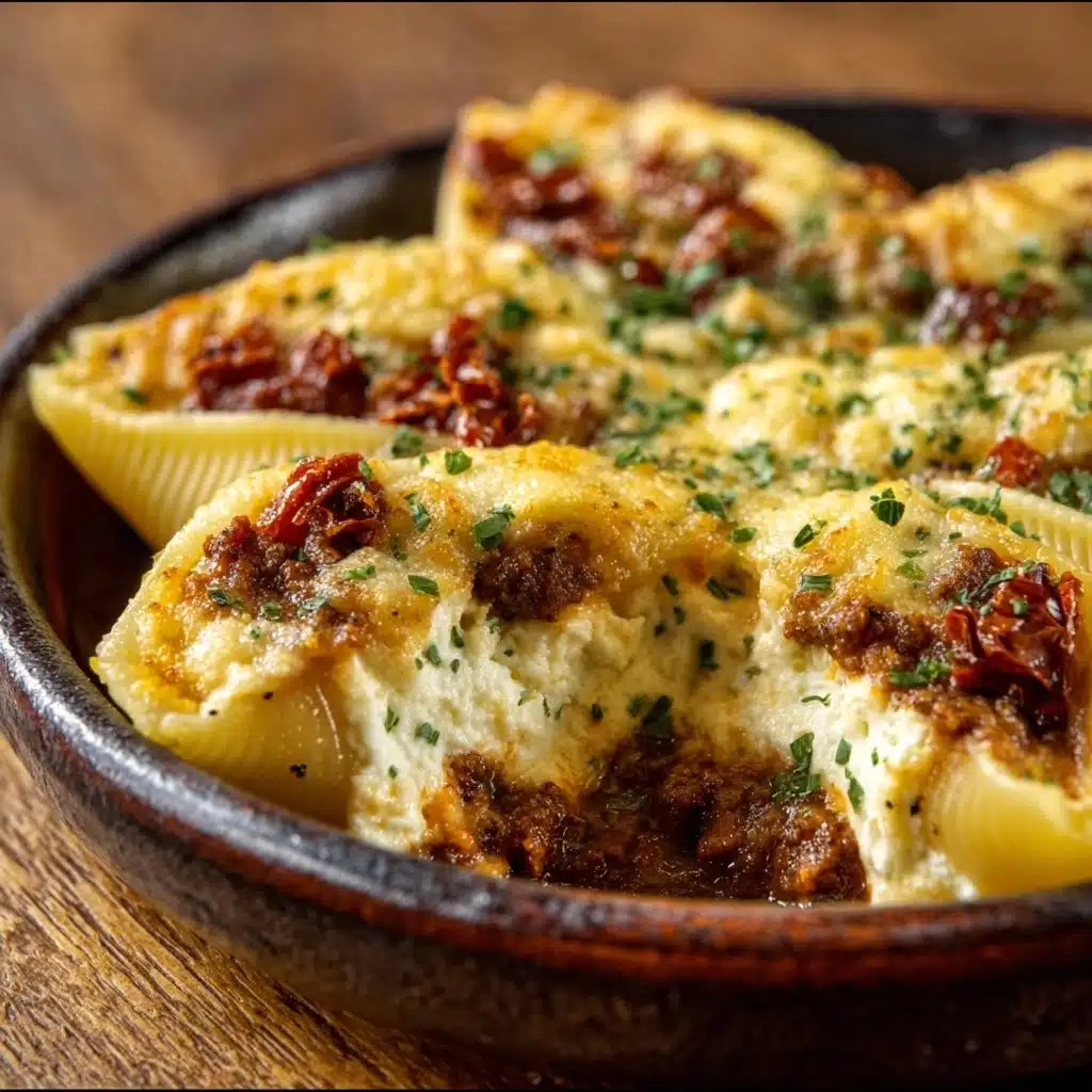 Sun-Dried Tomato and Ricotta Stuffed Shells Recipe - Recipe Image