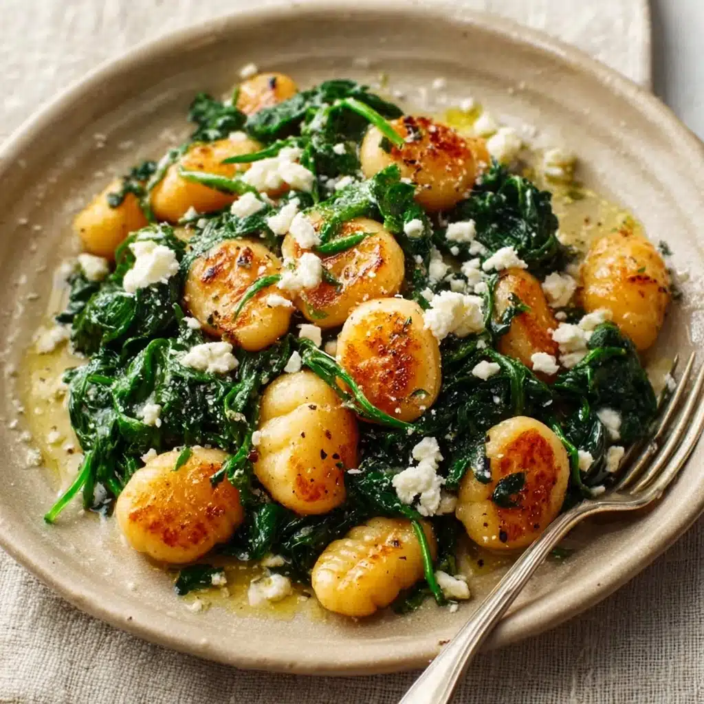 Gnocchi With Spinach And Feta - Recipe Image