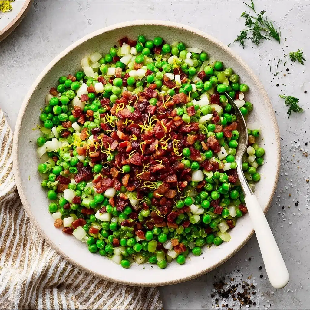 Thanksgiving Peas (with Pear and Pancetta) Recipe - Recipe Image