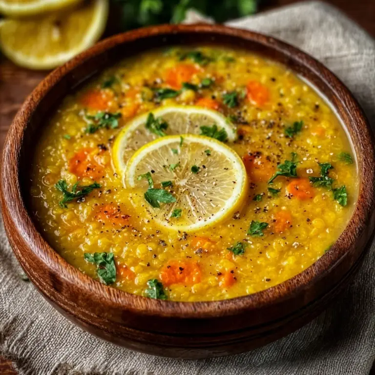 Lemon Lentil Soup Recipe