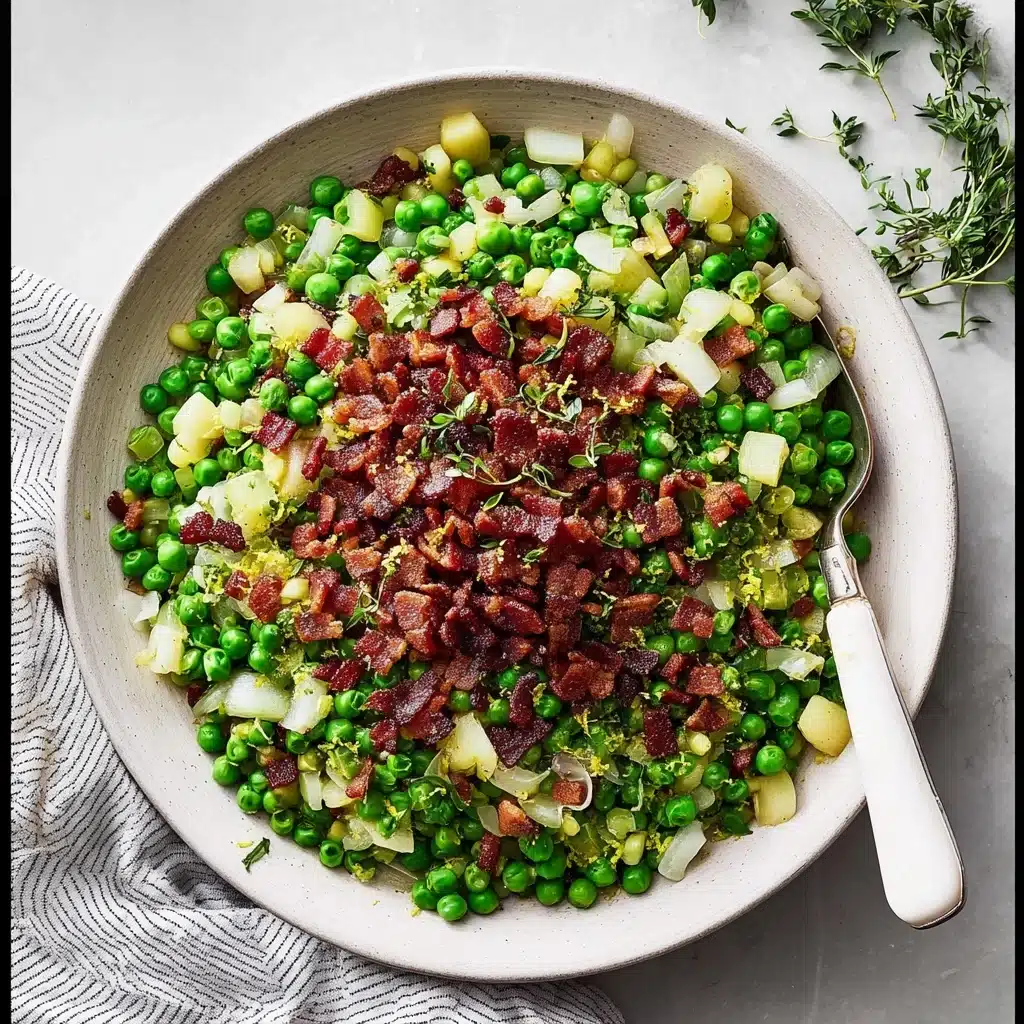 Thanksgiving Peas (with Pear and Pancetta) Recipe - Recipe Image