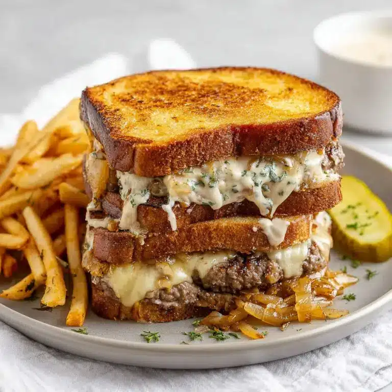 French Onion Patty Melt