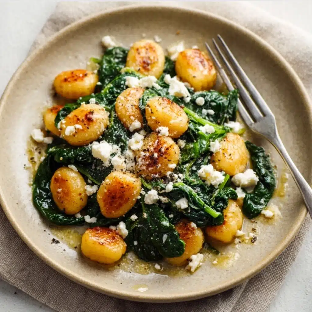 Gnocchi With Spinach And Feta - Recipe Image