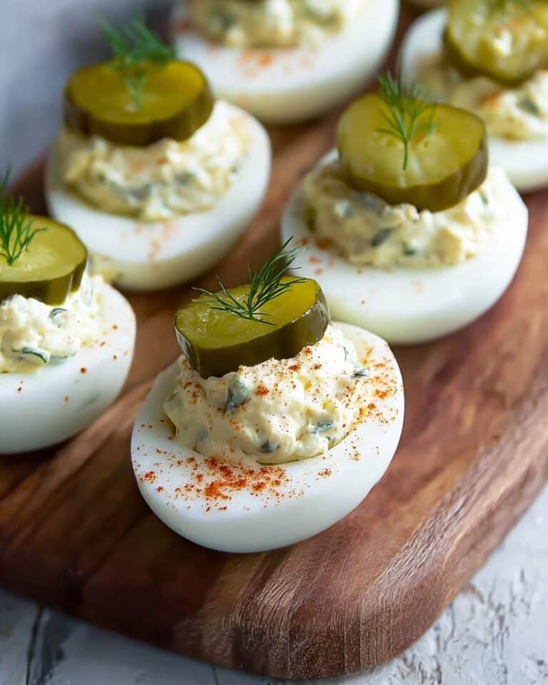 Dill Pickle Deviled Eggs Recipe