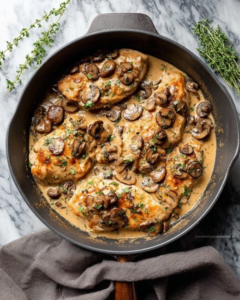 Skillet Chicken with Mushrooms Recipe