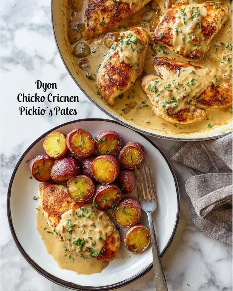Chicken and Potatoes with Dijon Cream Sauce Recipe