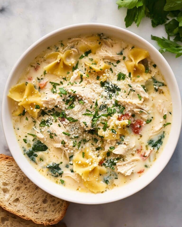 White Chicken Lasagna Soup Recipe