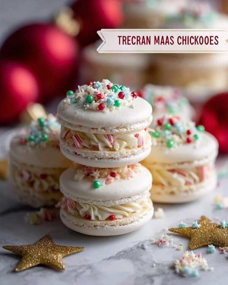 Christmas Tree Cake Macarons Recipe