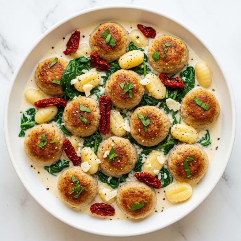 Slow Cooker Tuscan Chicken Meatballs With Gnocchi Recipe