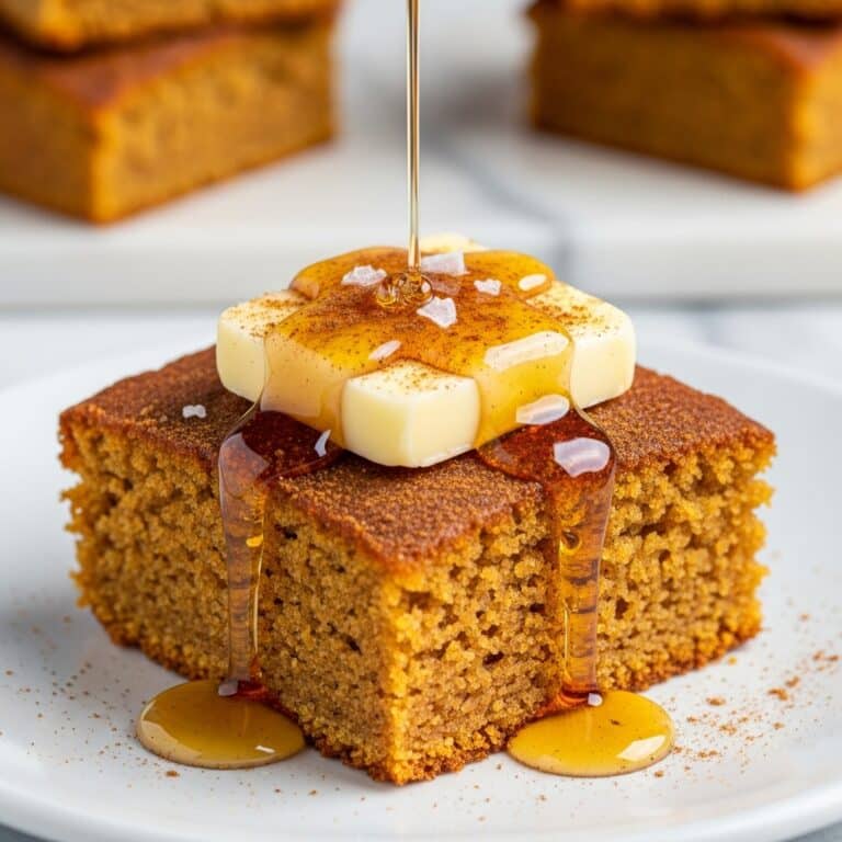 Pumpkin Cornbread with Cinnamon Honey Butter Recipe