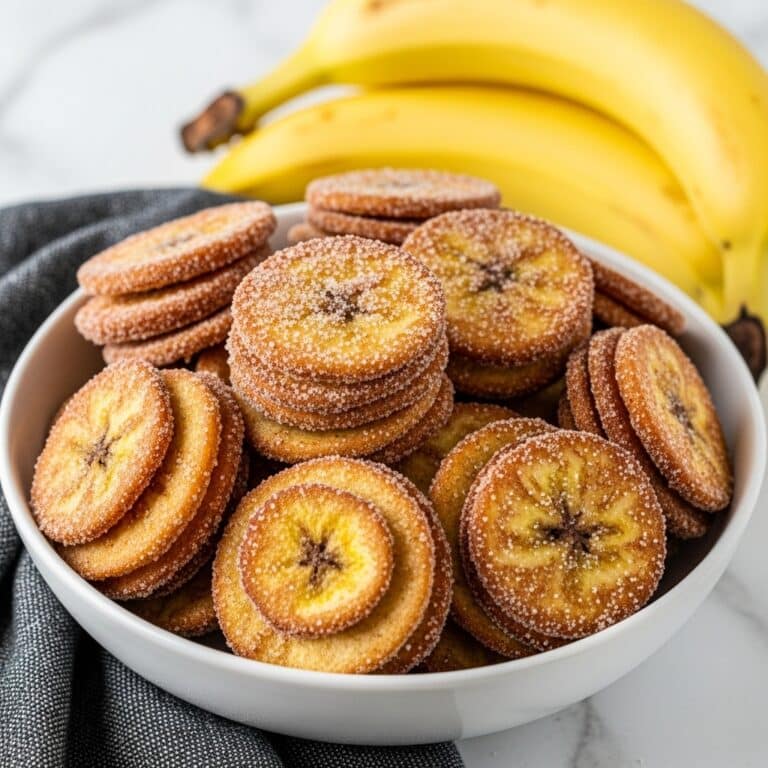 Crispy Cinnamon Sugar Banana Chips Recipe