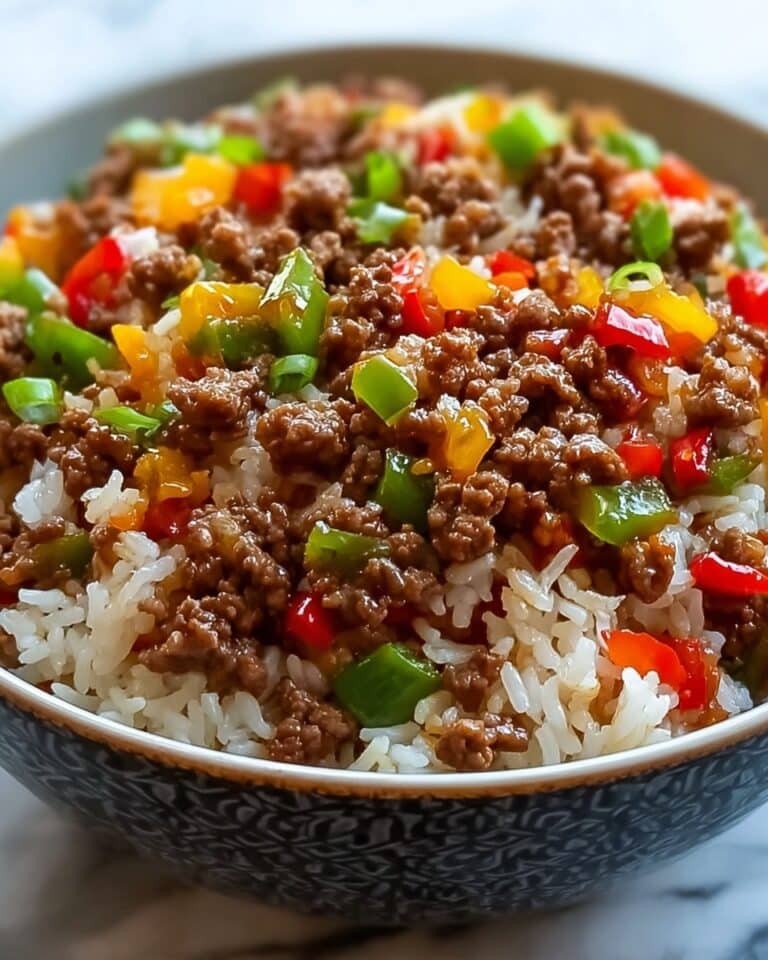 Beef Pepper Rice Bowl Recipe