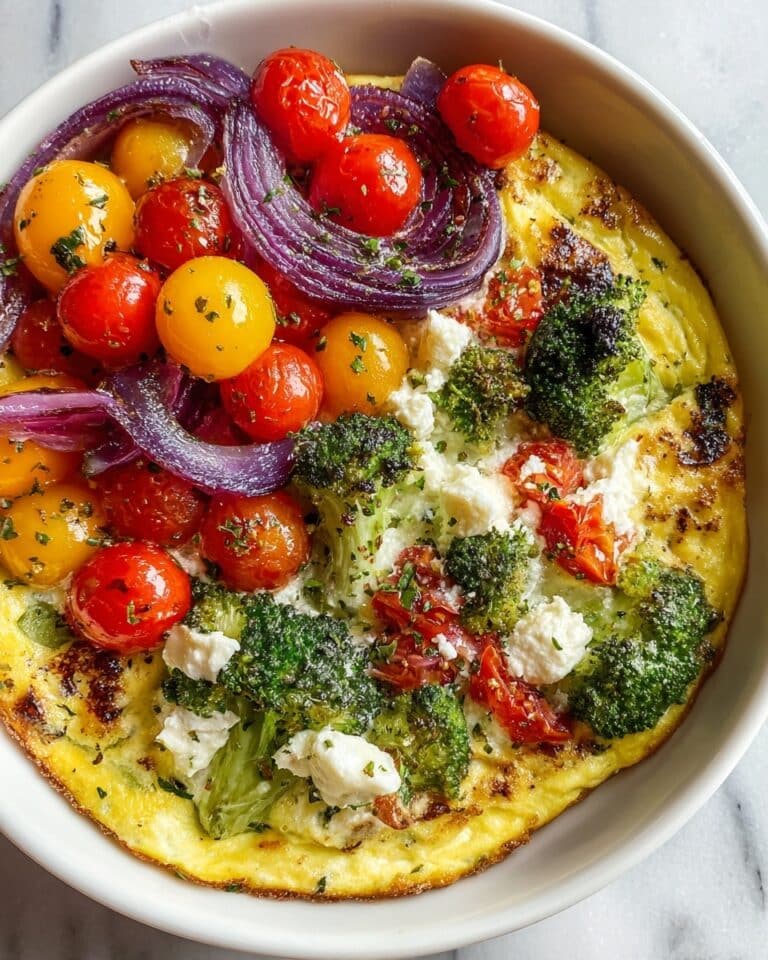 High-Protein Veggie Cottage Cheese Bake Recipe