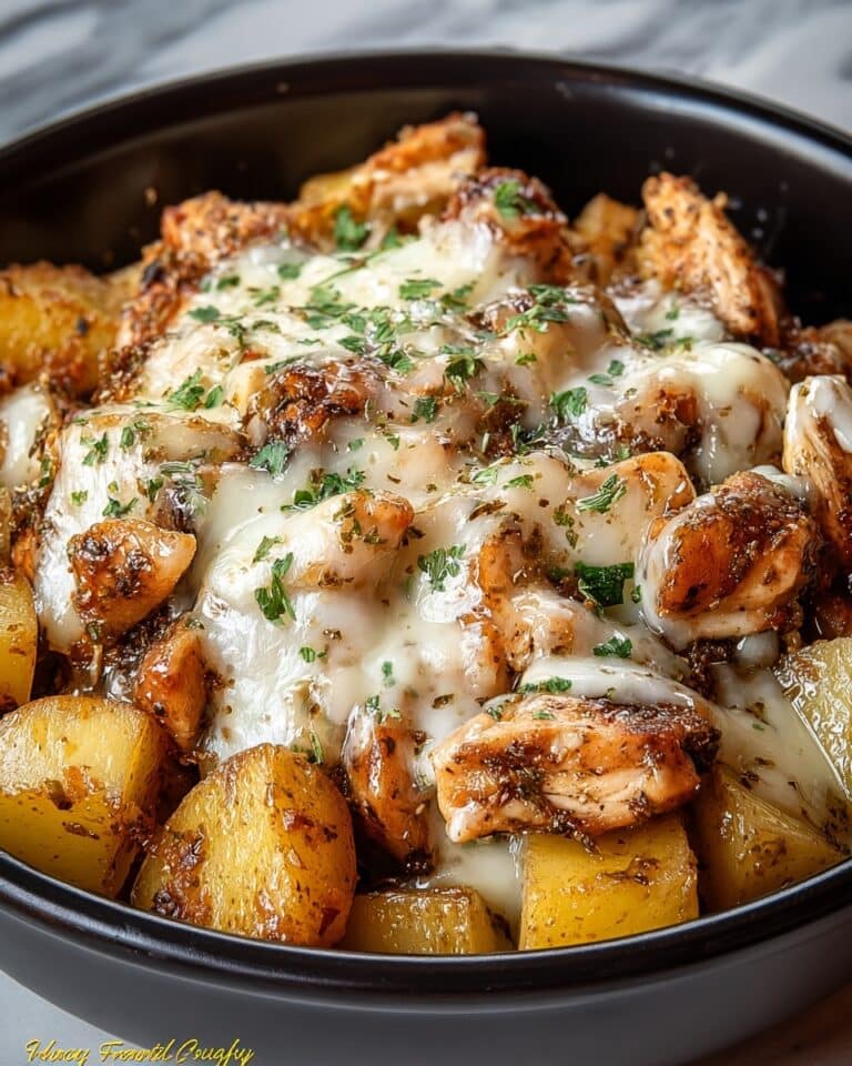 Slow Cooker Garlic Parmesan Chicken and Potatoes Recipe