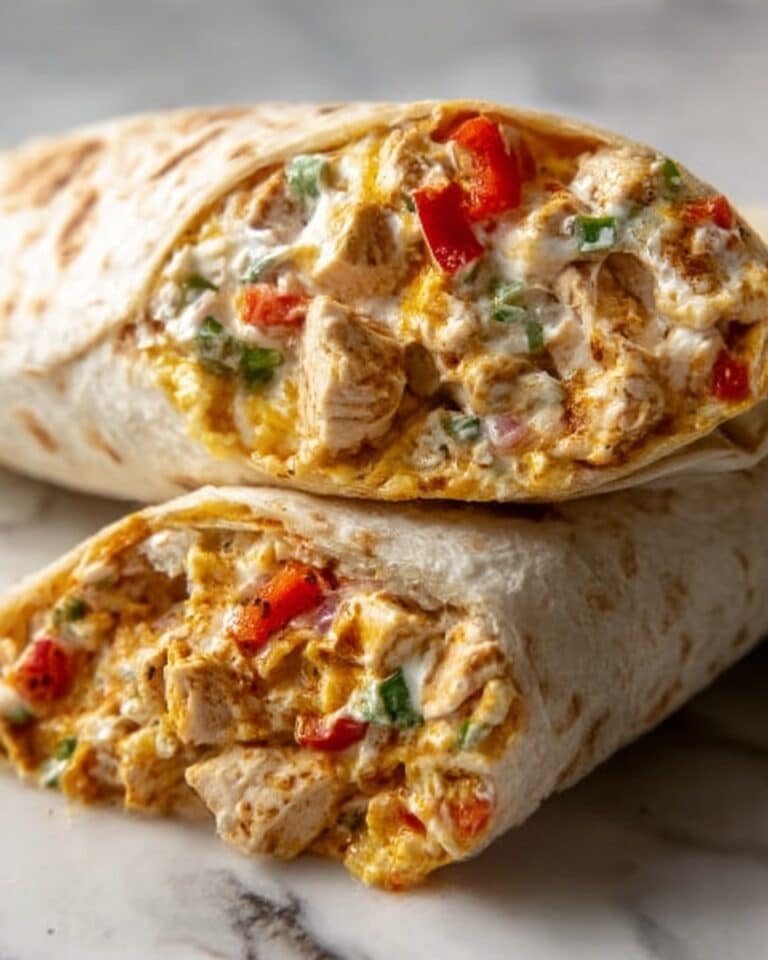 Chicken Bell Pepper Ranch Burritos Recipe