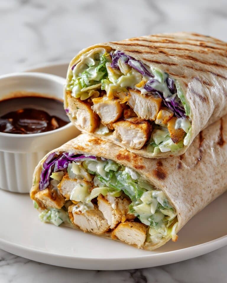 BBQ Chicken Coleslaw Wraps Recipe