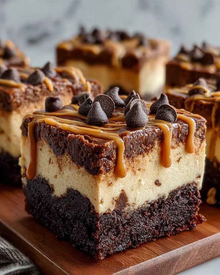 Peanut Butter Paradise Cheesecake Brownies Recipe