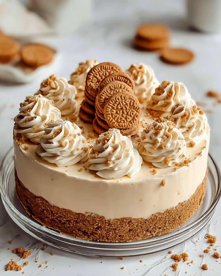 Biscoff Cookie Butter Cheesecake Recipe