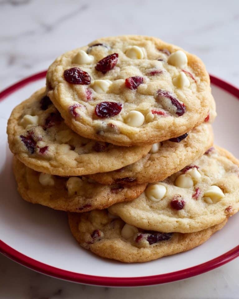White Chocolate Cranberry Cookies Recipe