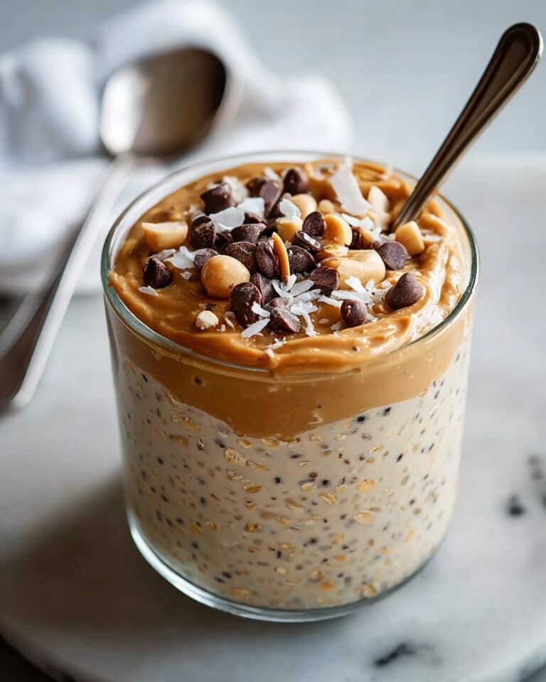Peanut Butter Cookie Dough Overnight Oats Recipe