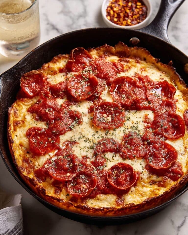 Easy Cast Iron Skillet Pizza Recipe
