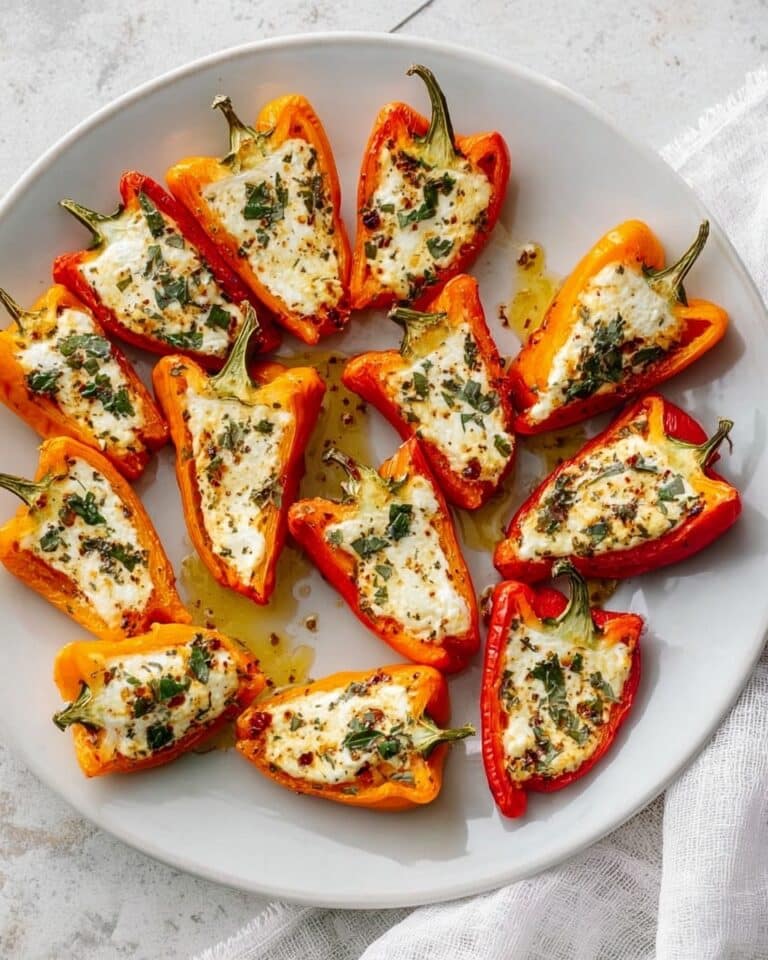 Roasted Goat Cheese Stuffed Mini Peppers Recipe