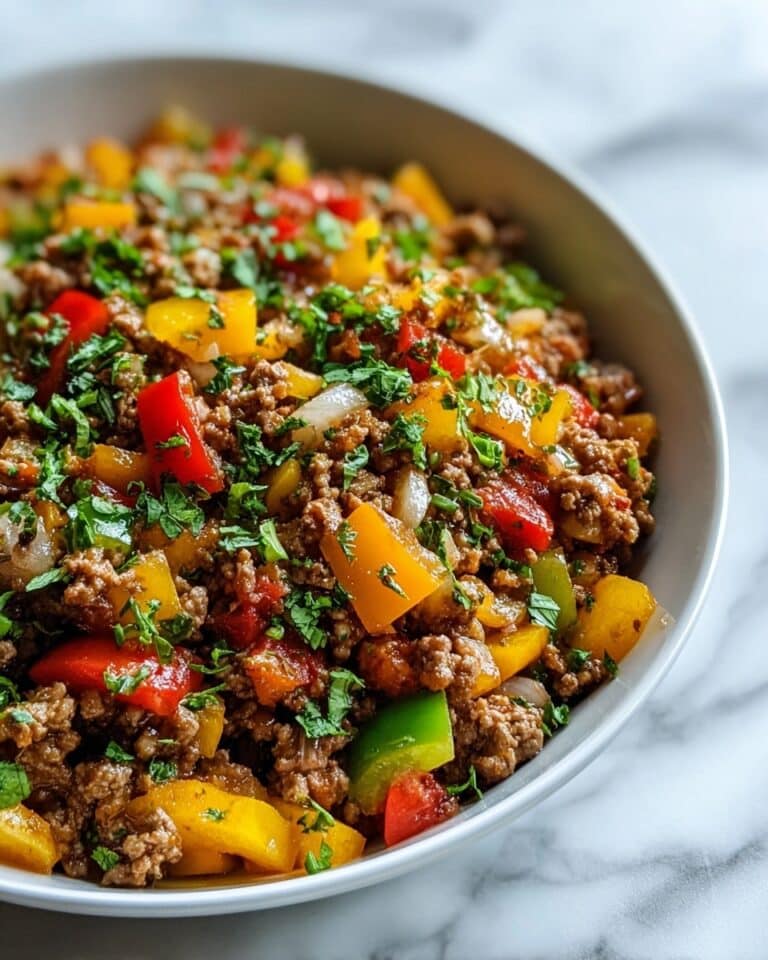 Ground Turkey and Colorful Bell Peppers Stir-Fry Recipe