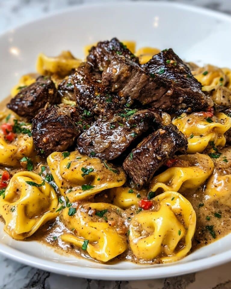 One-Pan Cowboy Butter Tortellini Steak Bites Recipe