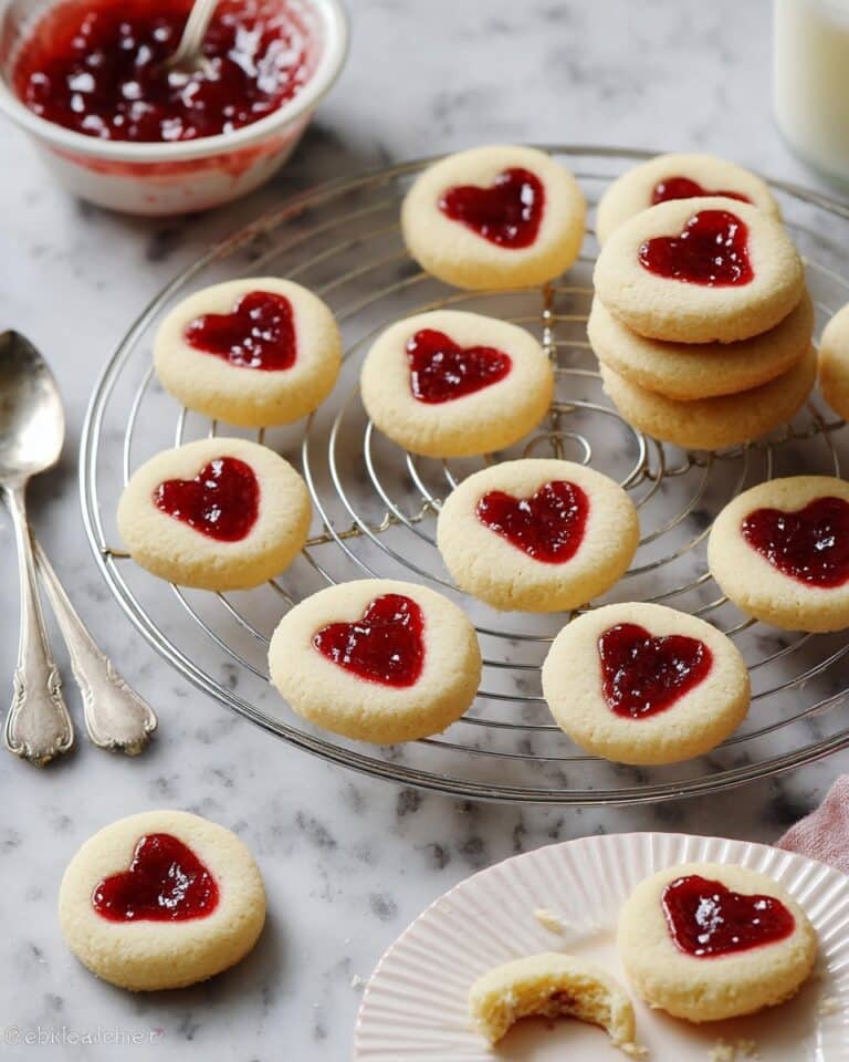 Thumbprint Heart Cookies with Jam Recipe