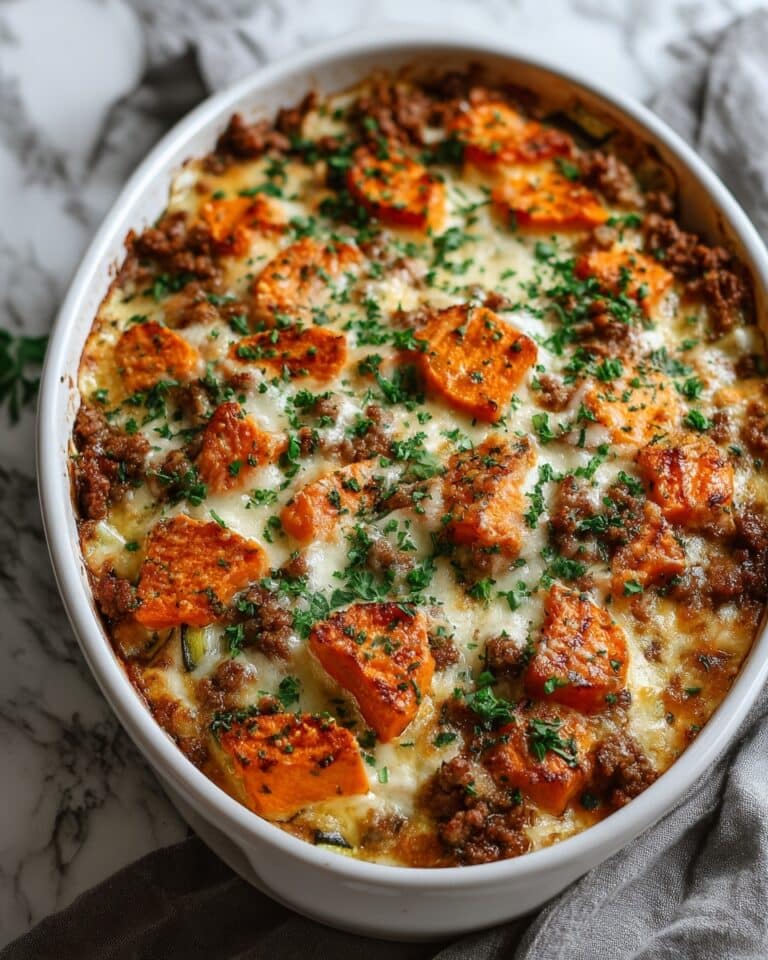 Ground Turkey Sweet Potato Bake Recipe