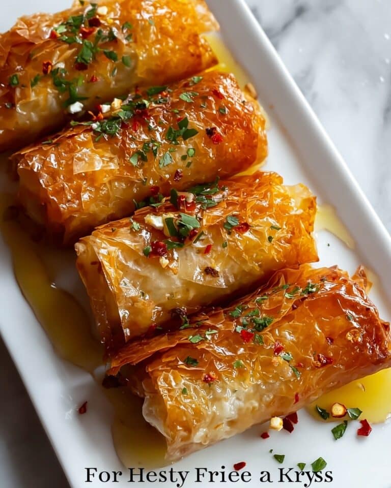 Crispy Feta Rolls with Hot Honey Recipe