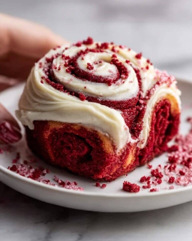 Red Velvet Valentine’s Day Cinnamon Rolls Recipe