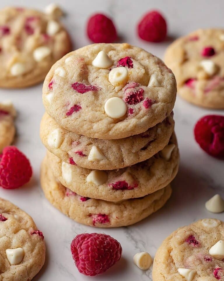 Chewy Raspberry White Chocolate Cookies Recipe