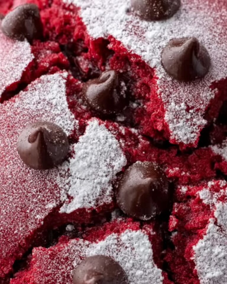 Chocolate Cherry Crinkle Cookies Recipe