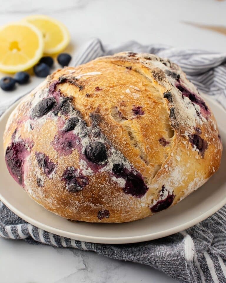 Simple Lemon Blueberry Sweet Sourdough Bread Recipe