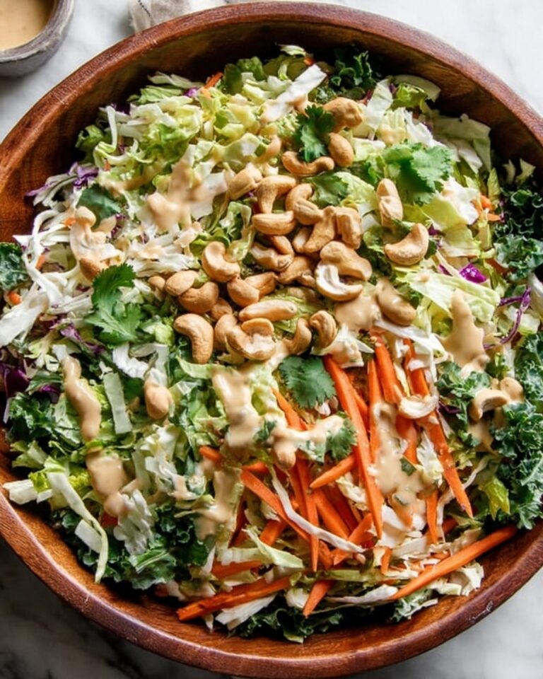 Chicken Cashew Crunch Salad with Tahini-Tamari Dressing Recipe